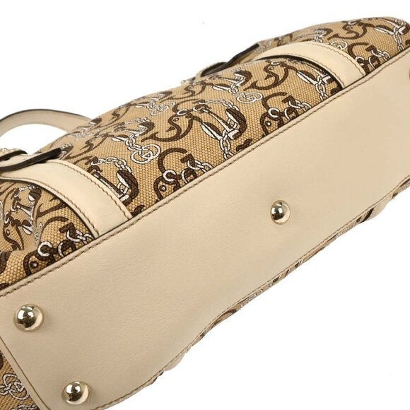 Gucci Beige Canvas Interlocking Handbag 170009 001364 177566 - Picture 5 of 9